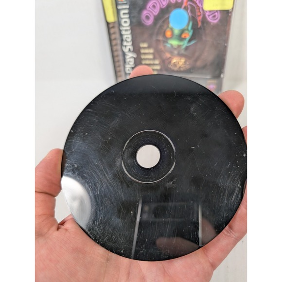 Oddworld Abe Oddysee PS1 Complete Tested Sony Playstation Black Label 1997 - Picture 3 of 7